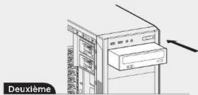 CORSAIR Carbide 100R - Installation d'un lecteur de disque optique - 2