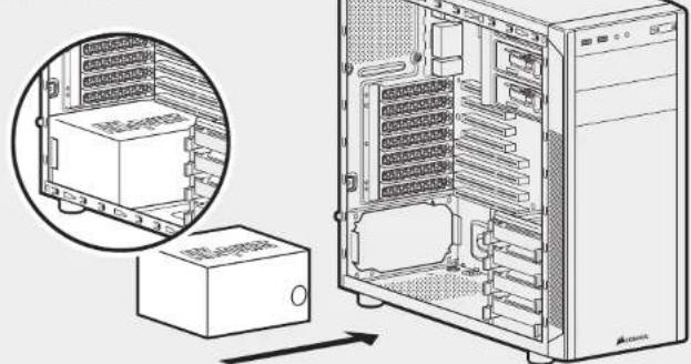 CORSAIR Carbide 100R - Como instalar la PSU (Unidad de alimentacion) - 1