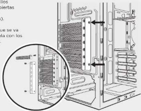 CORSAIR Carbide 100R - Como instalar la(s) tarjeta(s) PCI-e/PCI - 1