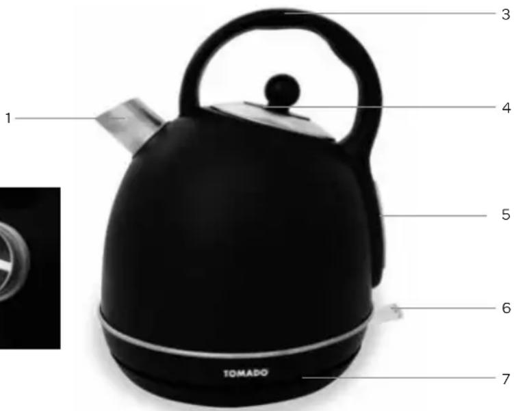 Tomado TWK1705B - DESCRIZIONE DEL PRODOTTO - 1