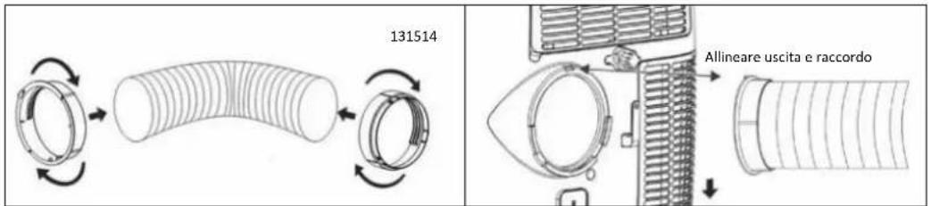 Tomado TMA1201W - INSTALLAZIONDE DEL TUBO DI SCARICO DELL'ARIA - 1