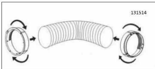 Tomado TMA1201W - INSTALLING THE AIR DISCHARGE HOSE - 1