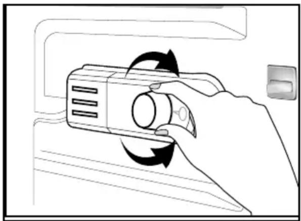 BEKO B1754FN - Knop om thermostaat in te stellen - 1