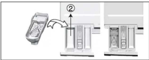 BEKO HTV7733XWO1 - Als het product voorzien is van een houder voor vloeibaar wasmiddel: - 1