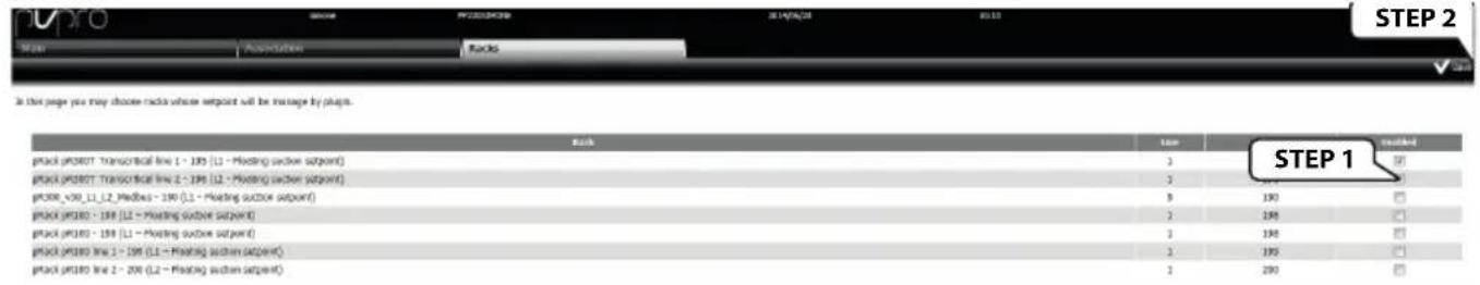 Carel PlantVisorPRO - Rack selection - 1
