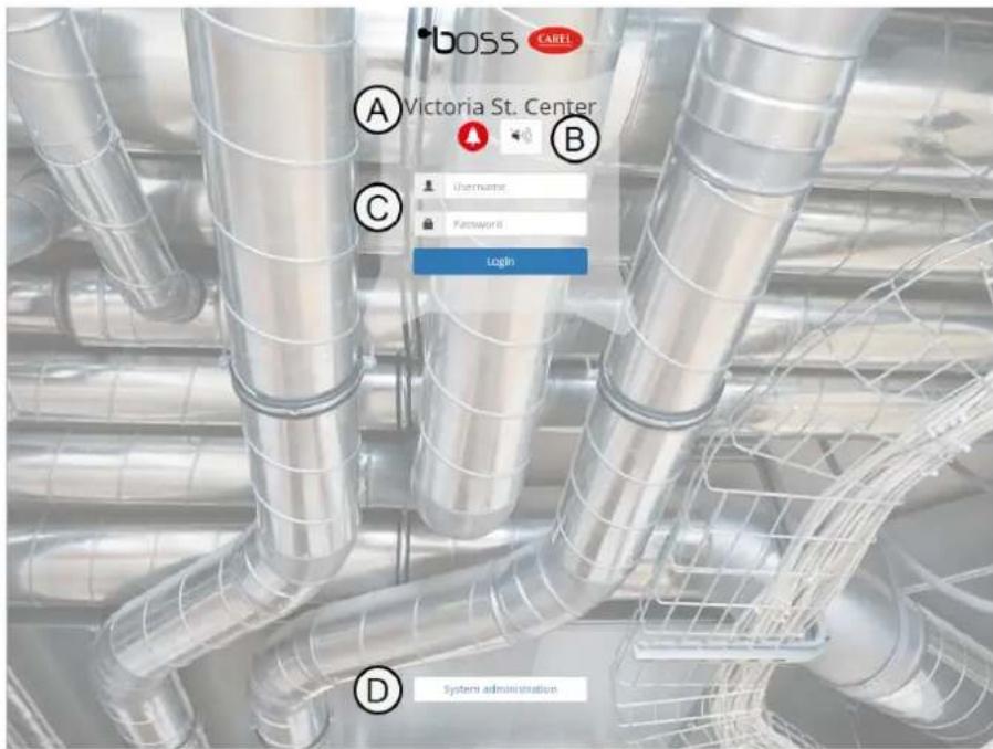 Carel Boss - Page de connexion - 1
