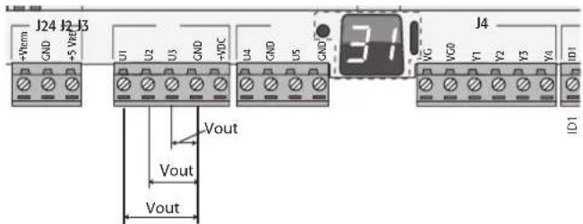 Carel pCO5+ HS - Raccordement des sorties analogiques non optoisolées - 1