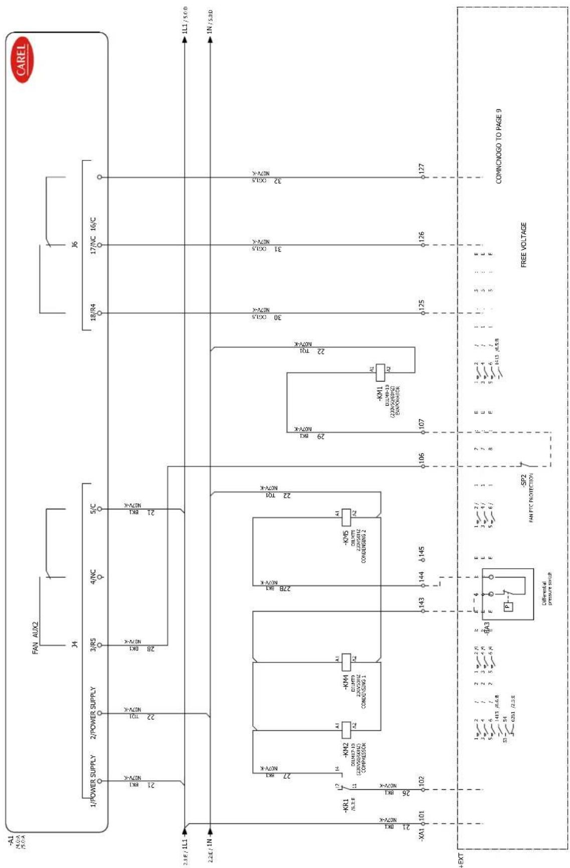 Carel Smartcella 3PH - Circuit auxiliaire - 9