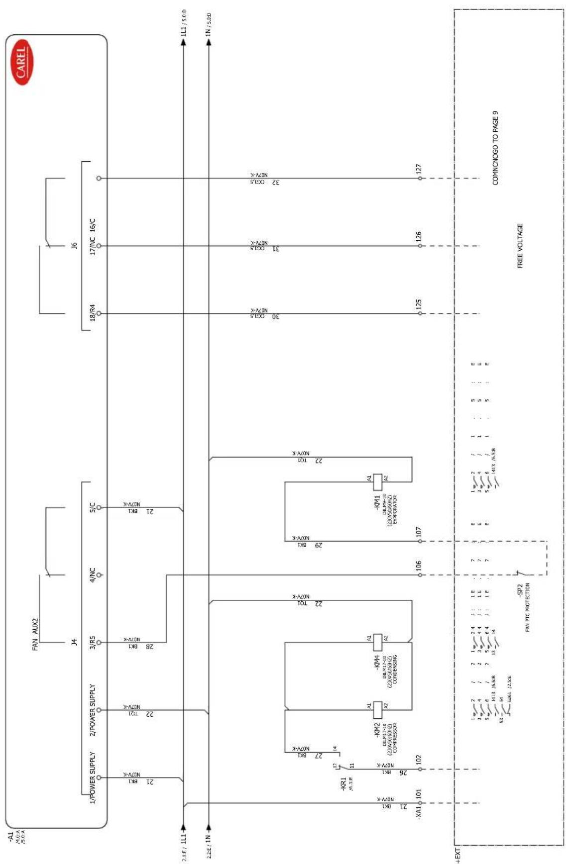 Carel Smartcella 3PH - Circuit auxiliaire - 5