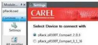 Carel pRack pR100T - Connexion PC - pRack - 3