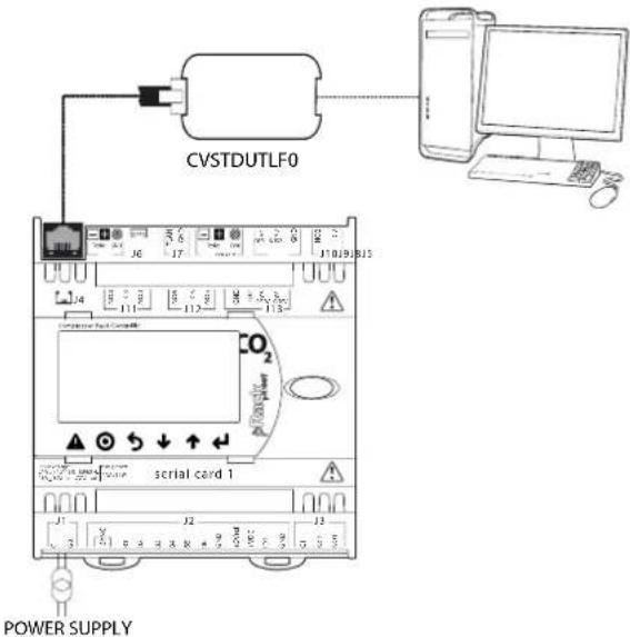 Carel pRack pR100T - Connexion PC - pRack - 1