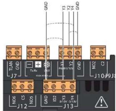 Carel pRack pR100T - Raccordement des vannes HPV et RPRV - 1