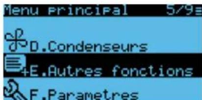 Carel pRack pR300 - Page-écran de menu - 1