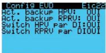 Carel pRack pR300T - Paramètres de la fonction backup - 4