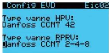 Carel pRack pR300T - Mise à jour de la liste des vannes HPV et CCMT - 1