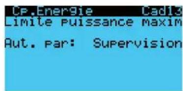 Carel pRack pR300T - Blocage de la puissance maximale - 4