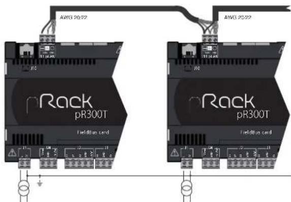 Carel pRack pR300T - Connexions électriques pLAN - 1