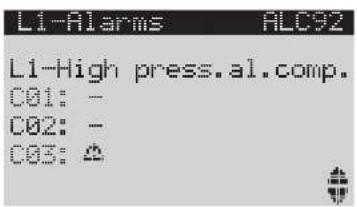 Carel pRack pR300T - Descriptions possibles pour alarmes compresseurs - 3
