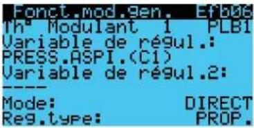 Carel pRack pR300T - Réglage PID sur la fonction de modulation - 2