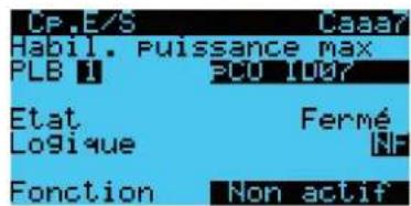 Carel pRack pR300T - Blocage de la puissance maximale - 5