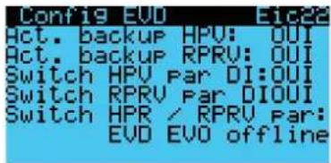 Carel pRack pR300T - Paramètres de la fonction backup - 3