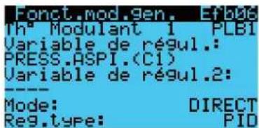 Carel pRack pR300T - Réglage PID sur la fonction de modulation - 1