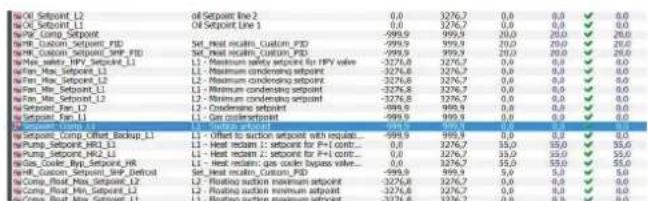 Carel pRack pR300T - Modificat iOn d'un parametre - 1