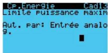 Carel pRack pR300T - Blocage de la puissance maximale - 2