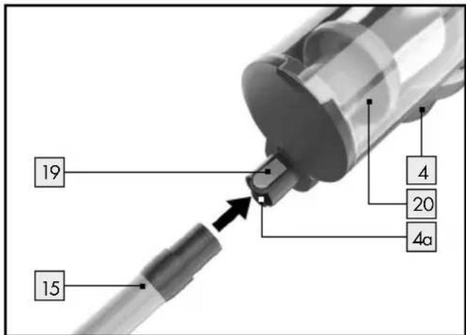 SILVERCREST SHAZ 22.2 E6 - Aluminium zuigbuis: - 2