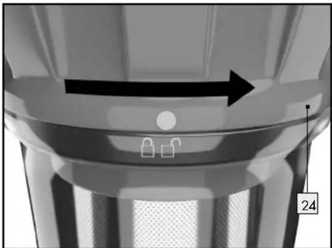 SILVERCREST SHAZ 22.2 E6 - Para limpar los filtros, procede como sigue: - 1