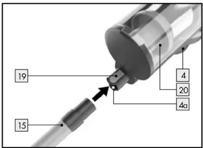 SILVERCREST SHAZ 22.2 E6 - Aluminium-Saugrohr: - 2