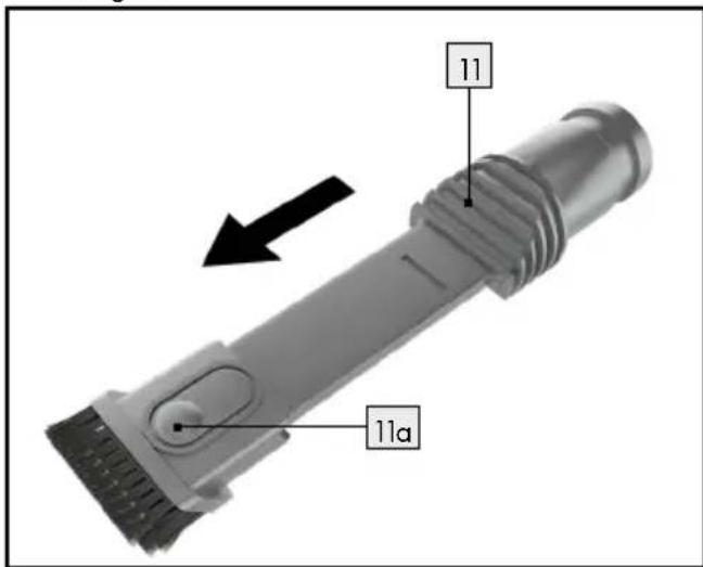 SILVERCREST SHAZ 22.2 E6 - Die Staubbüürste 11 hat zwei Funktionen: - 1