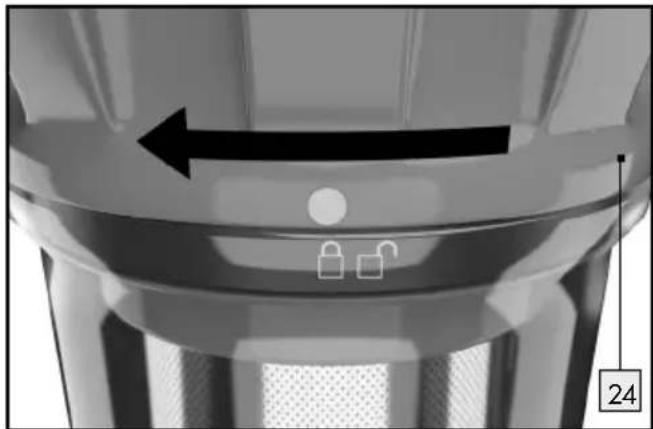 SILVERCREST SHAZ 22.2 E6 - Aby wyczyszic filtry, nalezy wykonac nastepujace czynnosci: - 3