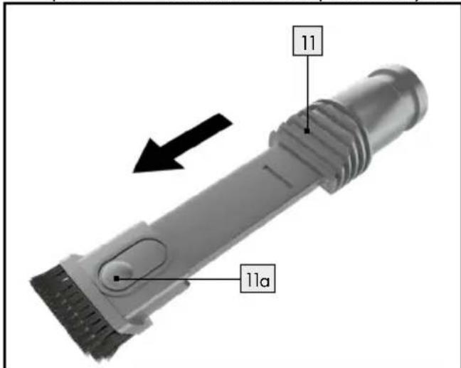 SILVERCREST SHAZ 22.2 E6 - Szczotka do kurzu ma dwie funkcje: - 1