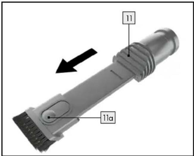 SILVERCREST SHAZ 22.2 E6 - Stovbørsten [1] har to functorier: - 1