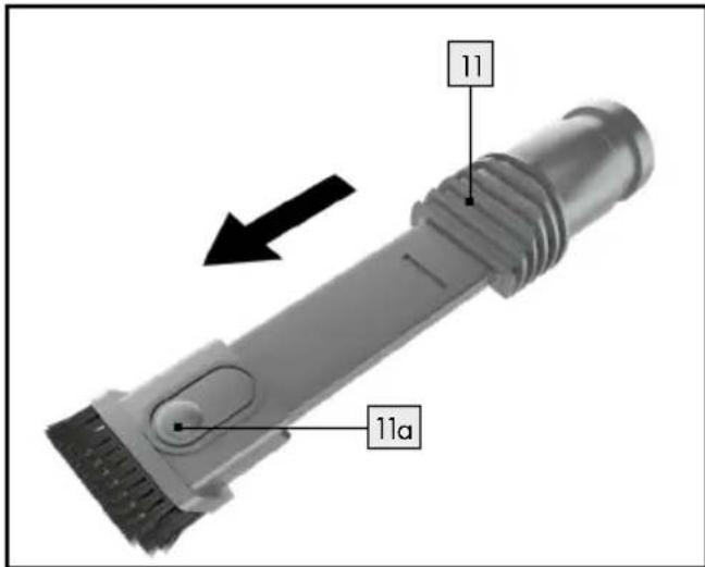 SILVERCREST SHAZ 22.2 E6 - El cepillo para polvo [1] Tiene dos equipos: - 1