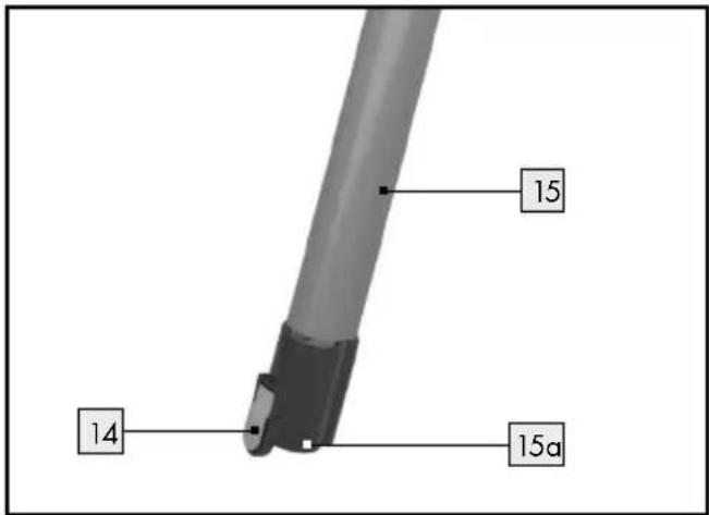 SILVERCREST SHAZ 22.2 E6 - Aluminium suction tube: - 1