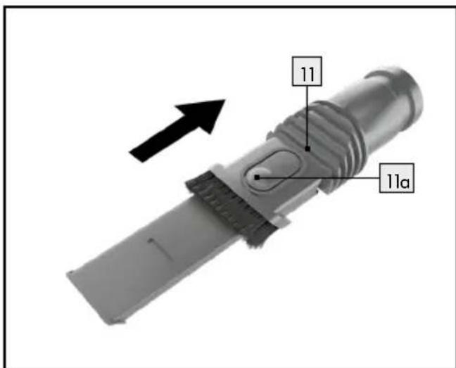 SILVERCREST SHAZ 22.2 E6 - Prachovy kartáč (kartáč 2 v 1) [1] má dvě funkce: - 2