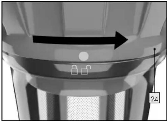 SILVERCREST SHAZ 22.2 E6 - - Tømning af støvbeholder - 1