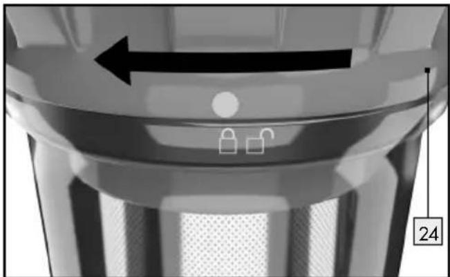SILVERCREST SHAZ 22.2 E6 - A szürök tisztitásához a következők szerint járjon el: - 3