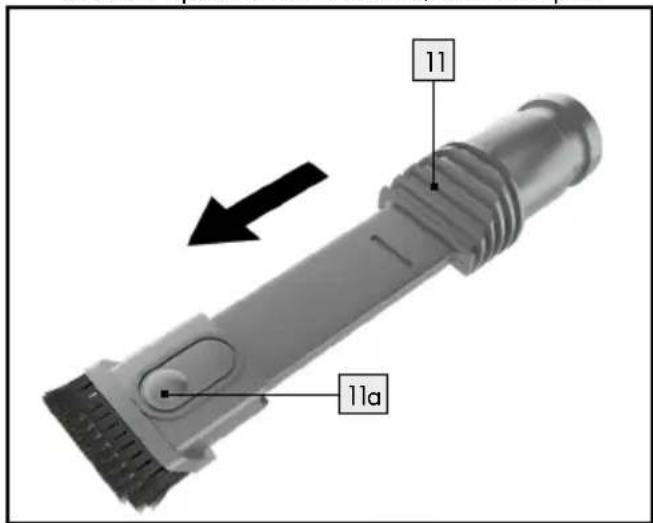 SILVERCREST SHAZ 22.2 E6 - The dust brush has two functions: - 1