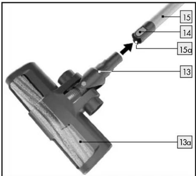 SILVERCREST SHAZ 22.2 E6 - Elektrický podlahový kartáč: - 2