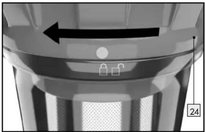 SILVERCREST SHAZ 22.2 E6 - Pri cišćenju filtrov ravnajte, kot sledi: - 3