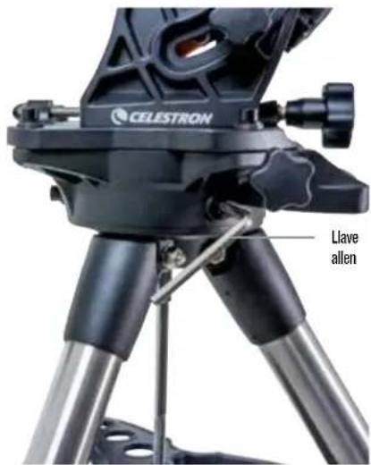 CELESTRON CGX Equatorial 1100 - Instalación del soporte en el tripode - 1