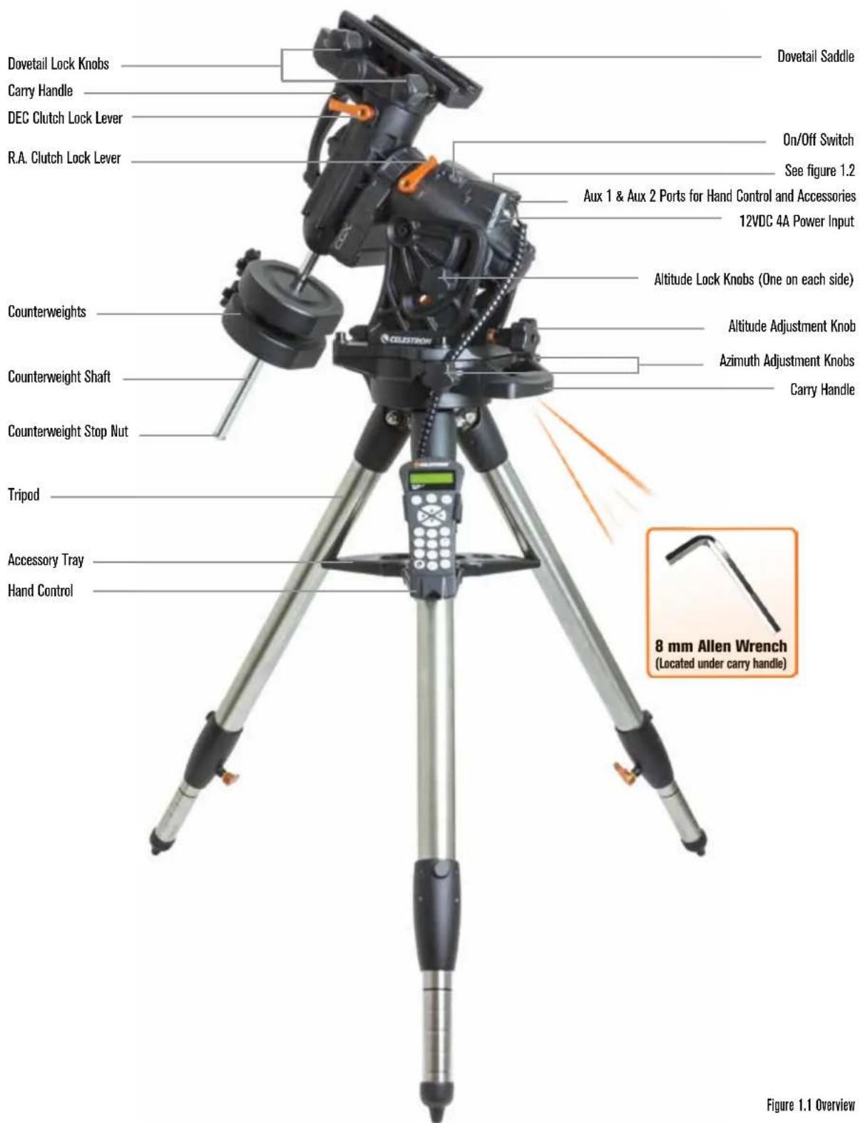 CELESTRON CGX Equatorial 1100 - Overview - 1