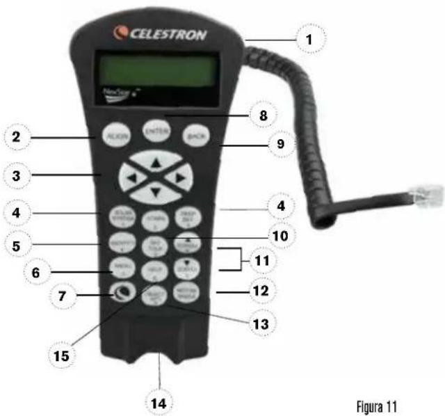 CELESTRON CGX Equatorial 1100 - Ventana de pantalla de cristal liquido (LCD): - 1