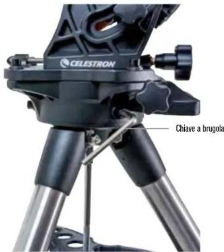 CELESTRON CGX Equatorial 1100 - Fissaggio della montatura al treppiede - 1