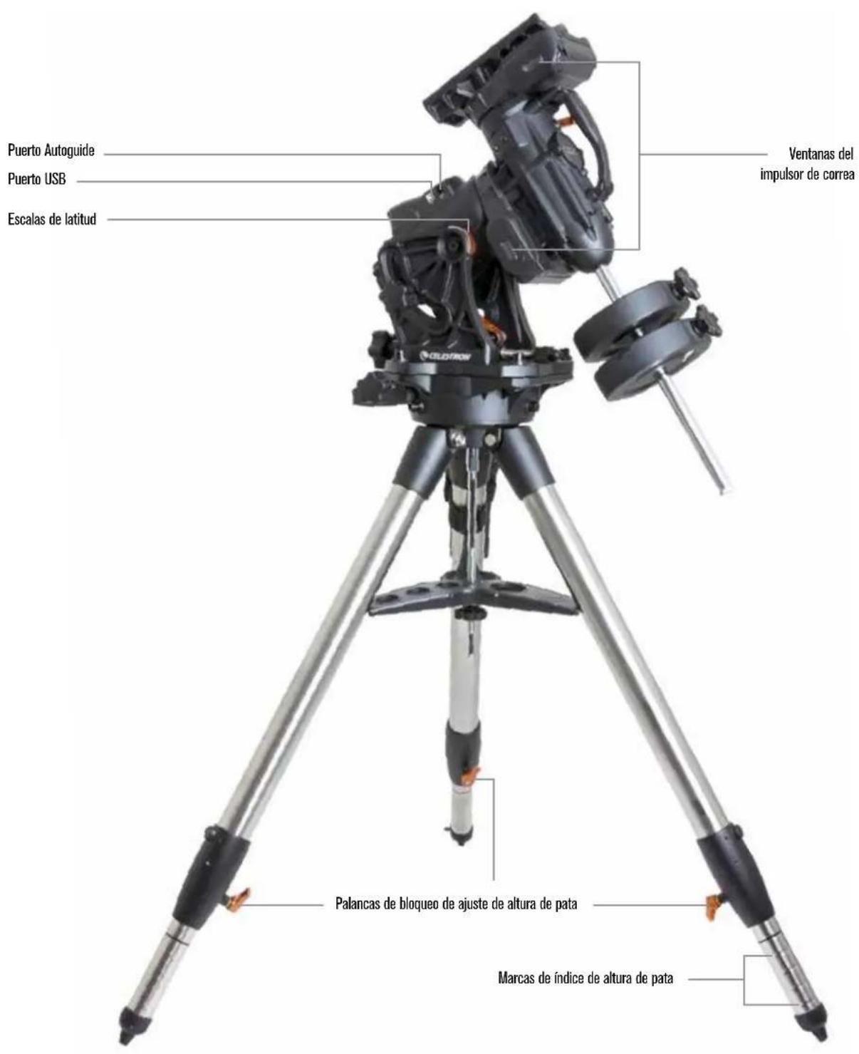 CELESTRON CGX Equatorial 1100 - Boite 2:Trépied CGX et contrepoids - 2