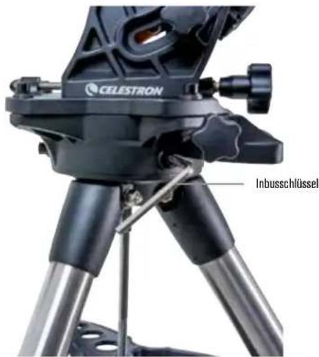 CELESTRON CGX Equatorial 1100 - Die Montierung am Stativ befestigen - 1