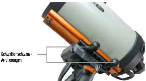 CELESTRON CGX Equatorial 1100 - Anbringen des Telescops an die Montierung - 2